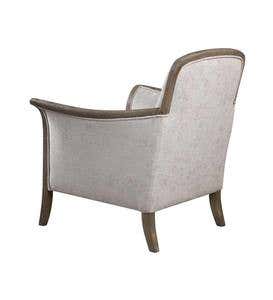 Weathered Pecan Upholstered Armchair