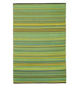Reversible & Recycled Indoor/Outdoor Rug Cancun Style, 4'x6' - Midnight - Cancun