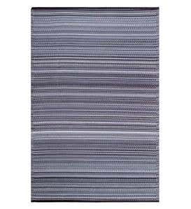 Reversible & Recycled Indoor/Outdoor Rug Cancun Style, 4'x6' - Turquoise