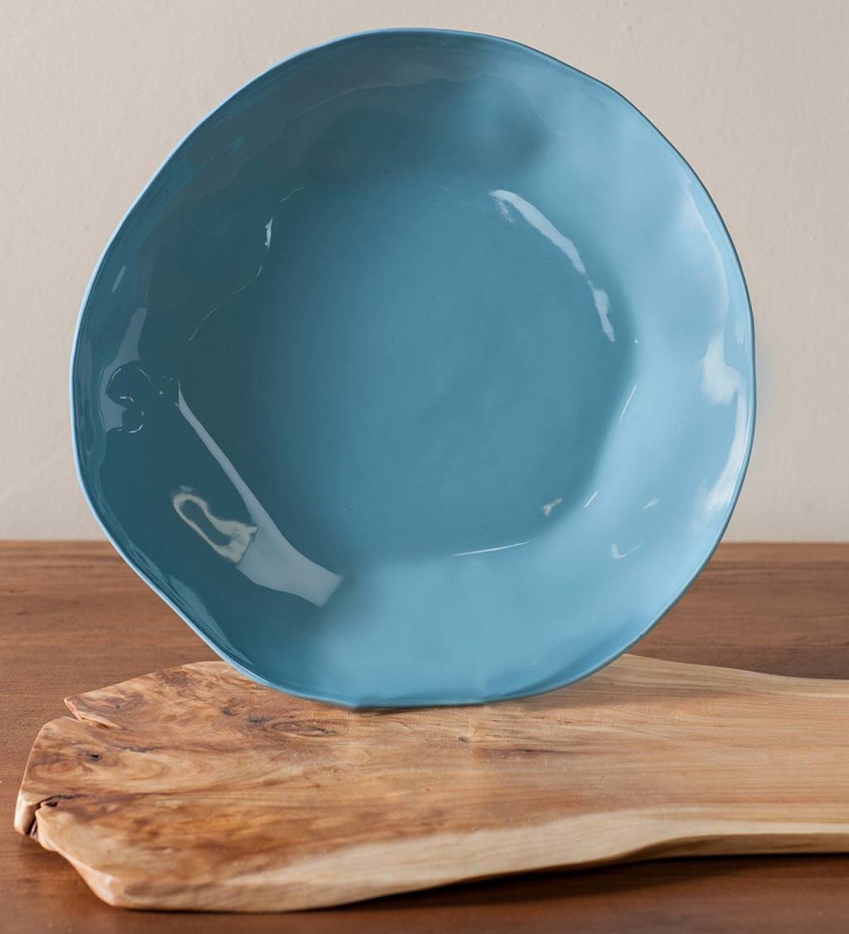 Organic Stoneware Charger - Blue