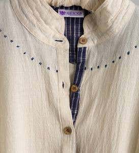 Handmade Unbleached Cotton Peasant Shirt