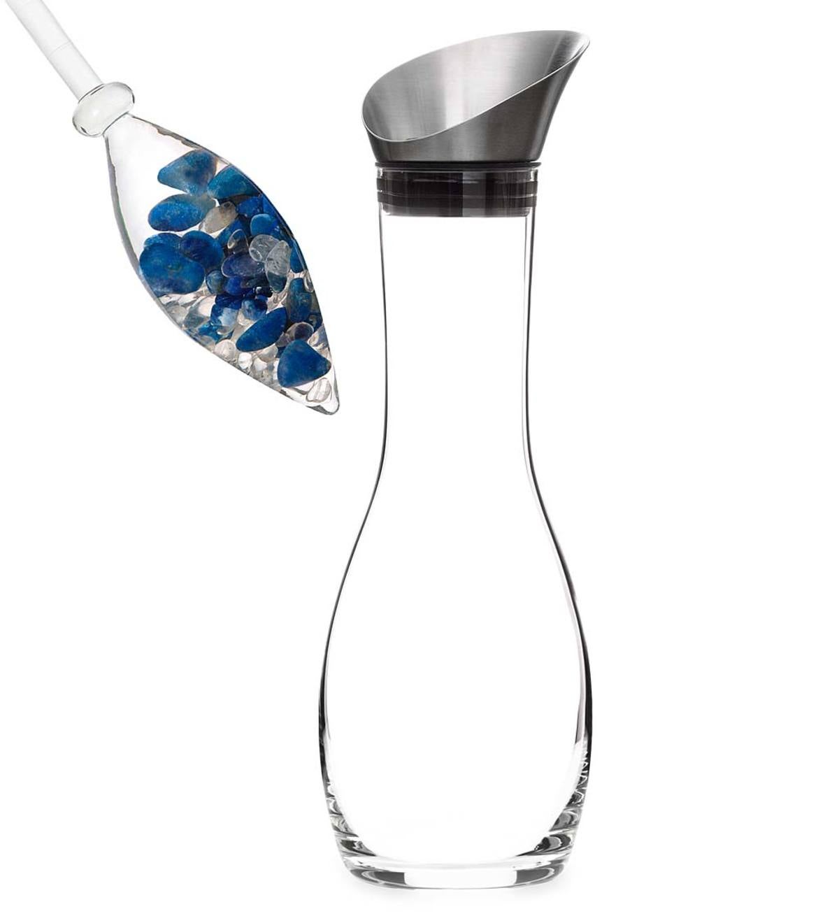 VitaJuwel Gemstone Enhanced "Balance" Water Vial&Decanter Set