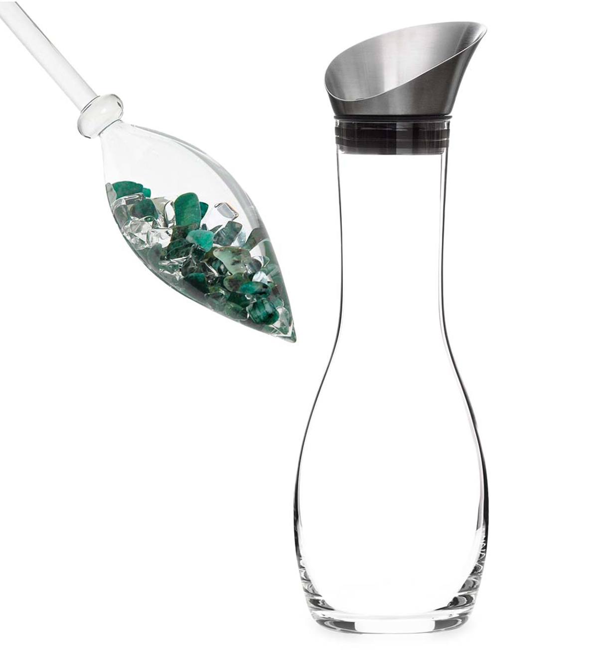 VitaJuwel Gemstone Enhanced "Vitality" Water Vial&Decanter Set