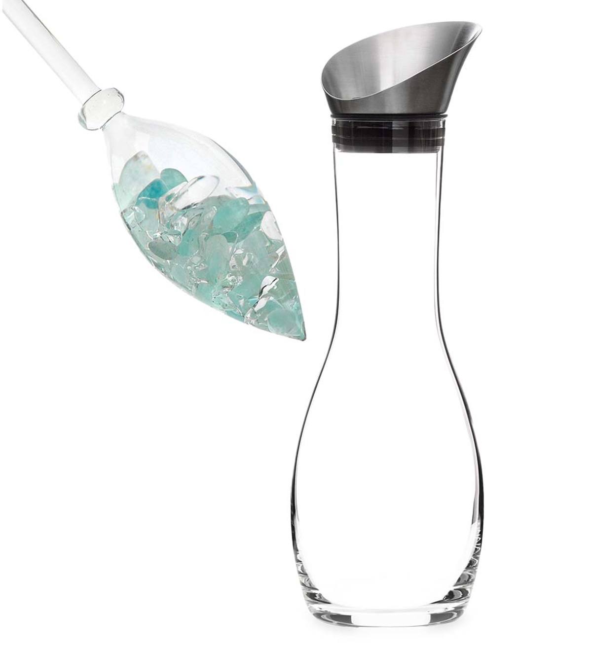 VitaJuwel Gemstone Enhanced "Inner Purity" Water Vial&Decanter Set