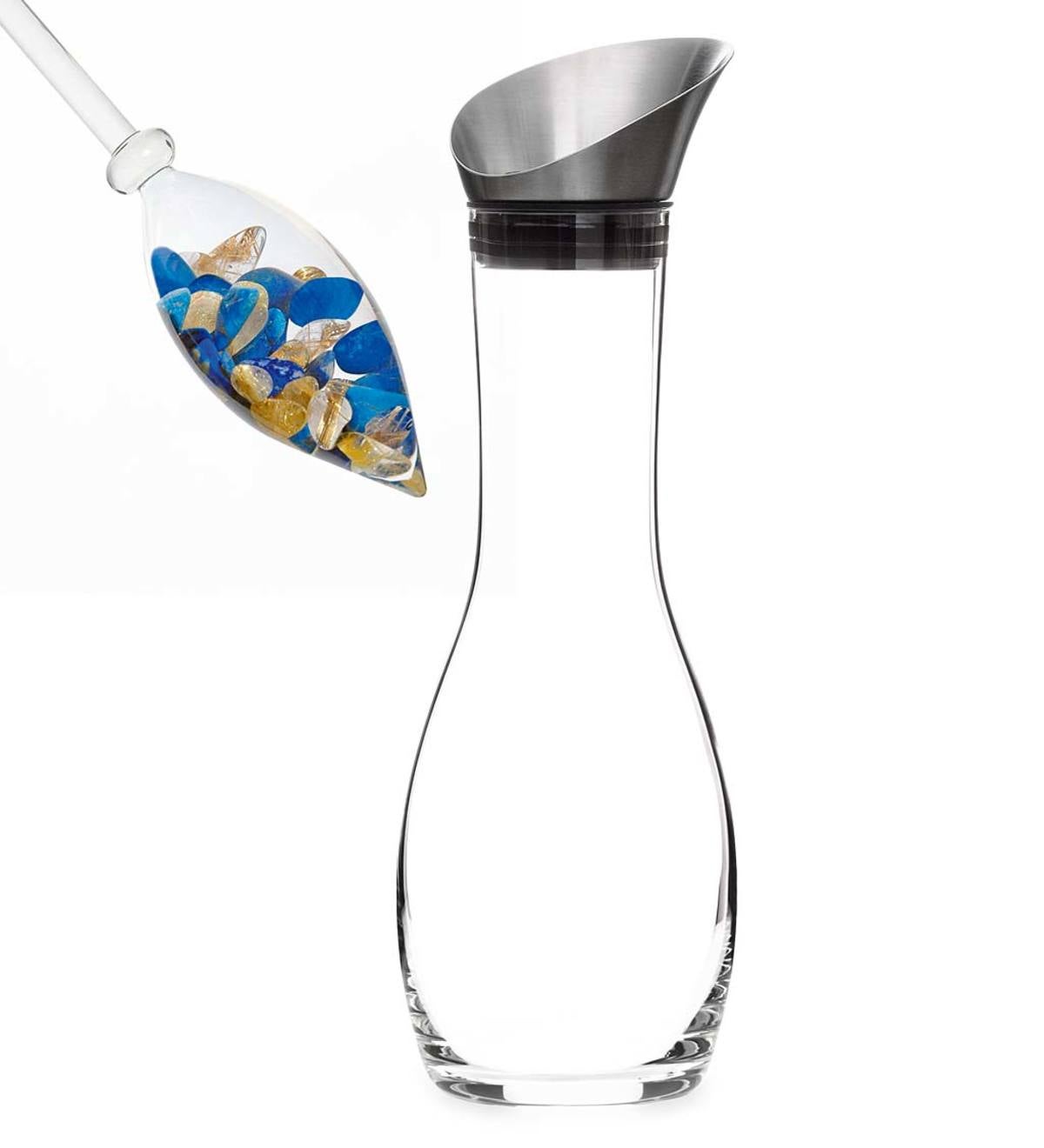 VitaJuwel Gemstone Enhanced "Inspiration" Water Vial&Decanter Set