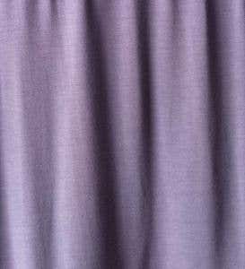 Eco-Weave Pleated V Neck Long Night Gown - Purple - Small