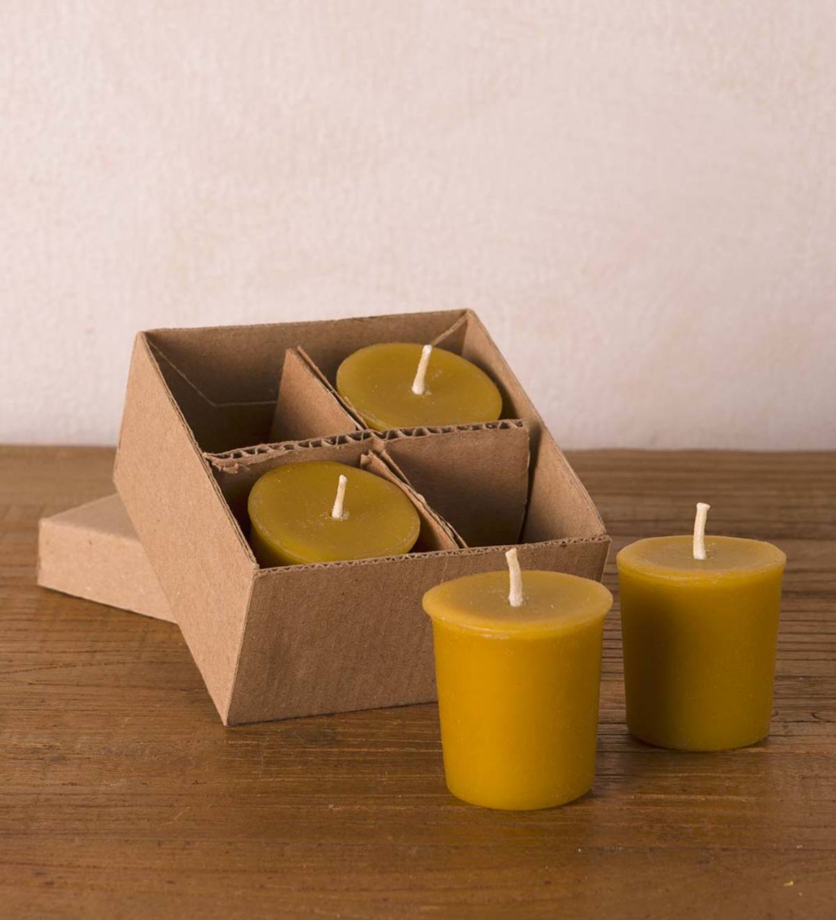 All Natural Beeswax Votive Candles