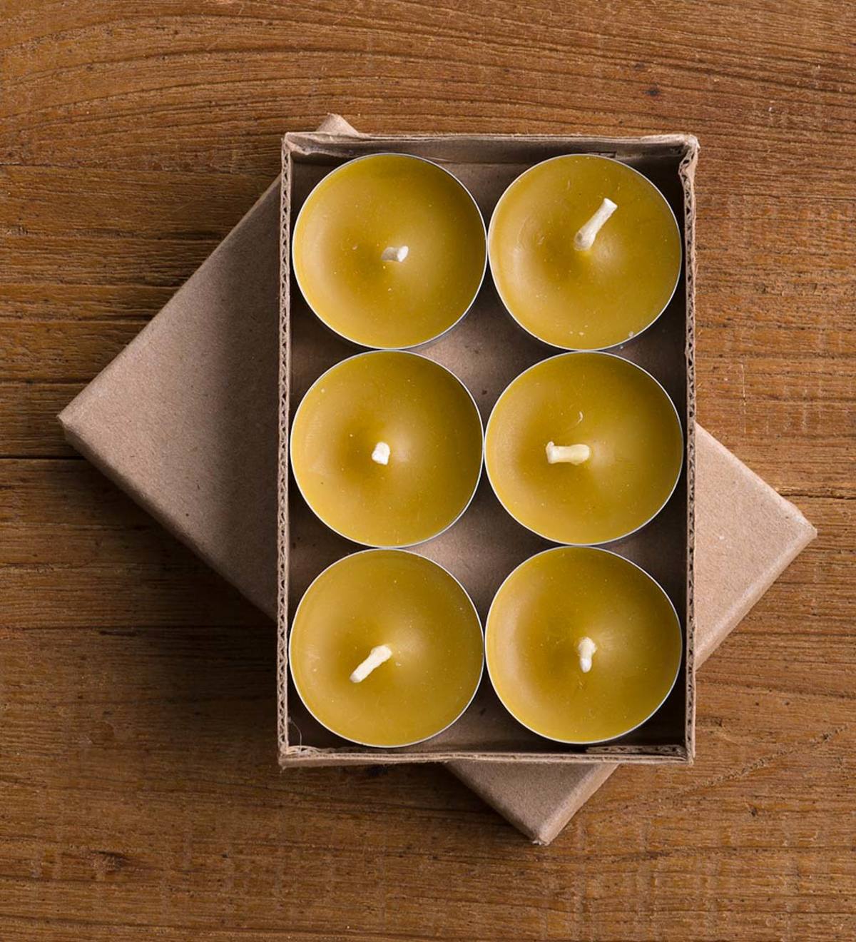 All Natural Tealight Beeswax Candles Set of 6