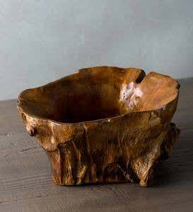 Hand Crafted Teak Root of the Earth Bowls