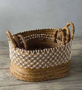 Water Hyacinth Nesting Basket Set