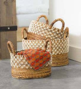 Water Hyacinth Nesting Basket Set