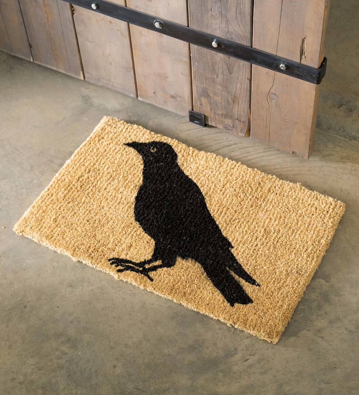 Crow Seasonal Coir Mat
