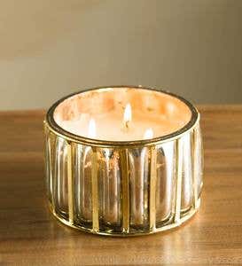 Gold Framed Mercury Glass Candles