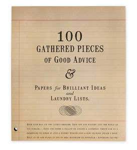 100 Gathered Pieces of Good Advice Notepad