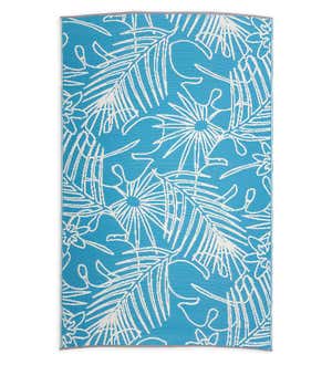 Recycled Plastic Indoor/Outdoor Rugs 4x6 - Tropical