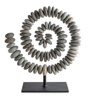 Stone Spiral on Stand