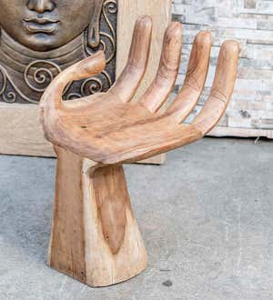 Suar Wood Carved Hand Accent Piece