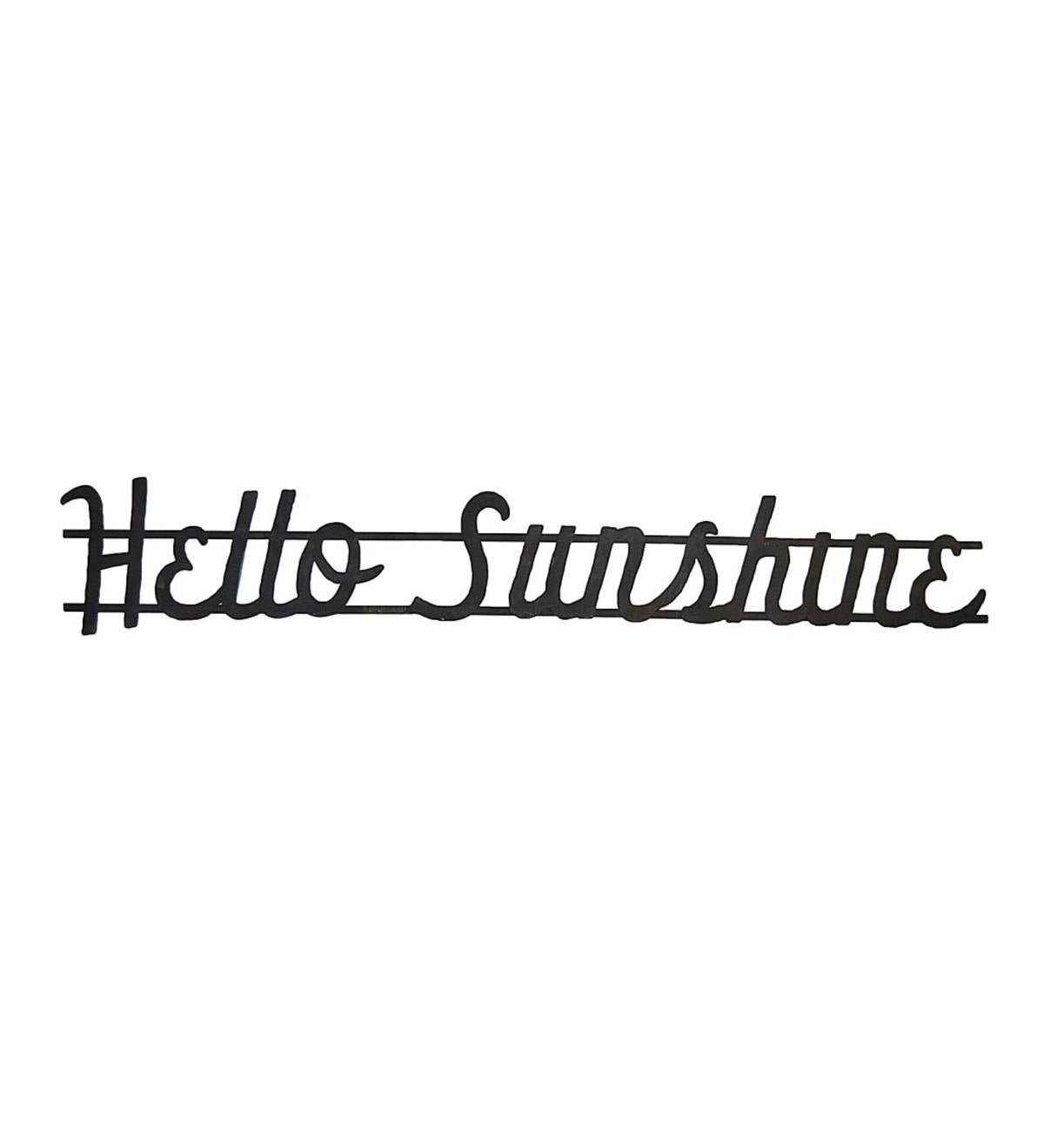 Hello Sunshine Metal Wall Sign