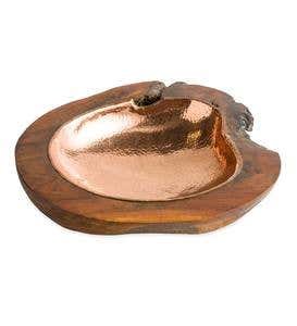Root of Earth Bowl with Dappled Copper Liner