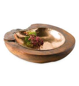 Root of Earth Bowl with Dappled Copper Liner