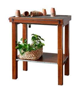Reclaimed Wood Agrarian Potting Table
