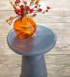 Glass Pedestal Table
