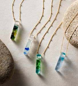 Mosaic Recycled Glass Necklace