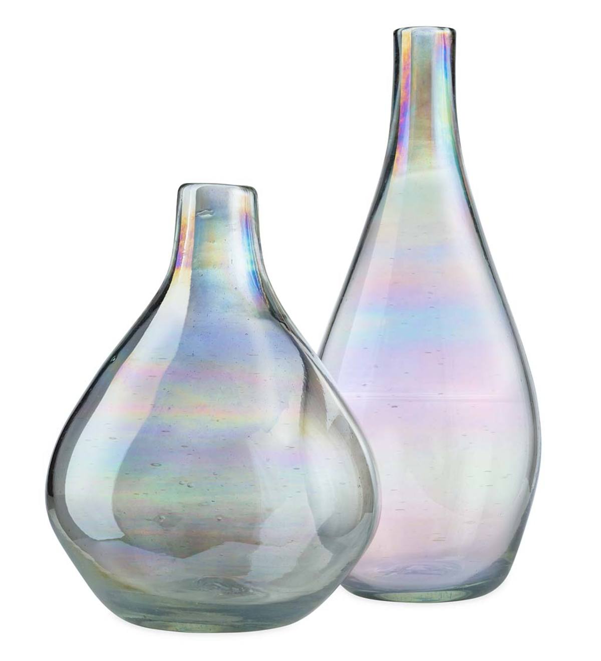 Iridescent Balloon Vases, Set of 2