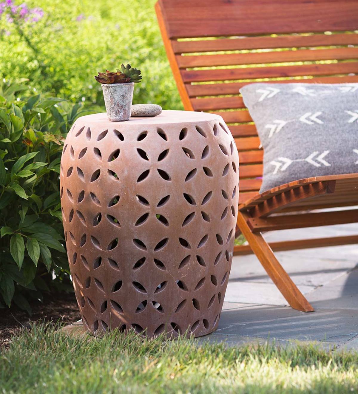 Terracotta Moroccan Side Table
