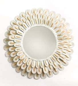 Metal Feather Mirror