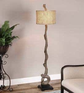 Metal Driftwood Floor Lamp