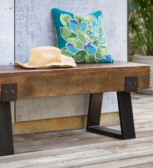 Richland Indoor/Outdoor Reclaimed Wood Bench