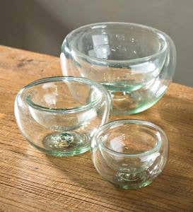 Stacking Glass Bowls, Set of 3