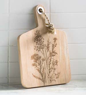 Wildflower Etched Serving Boards