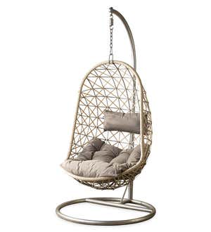 Metal Rattan Hanging Egg Chair