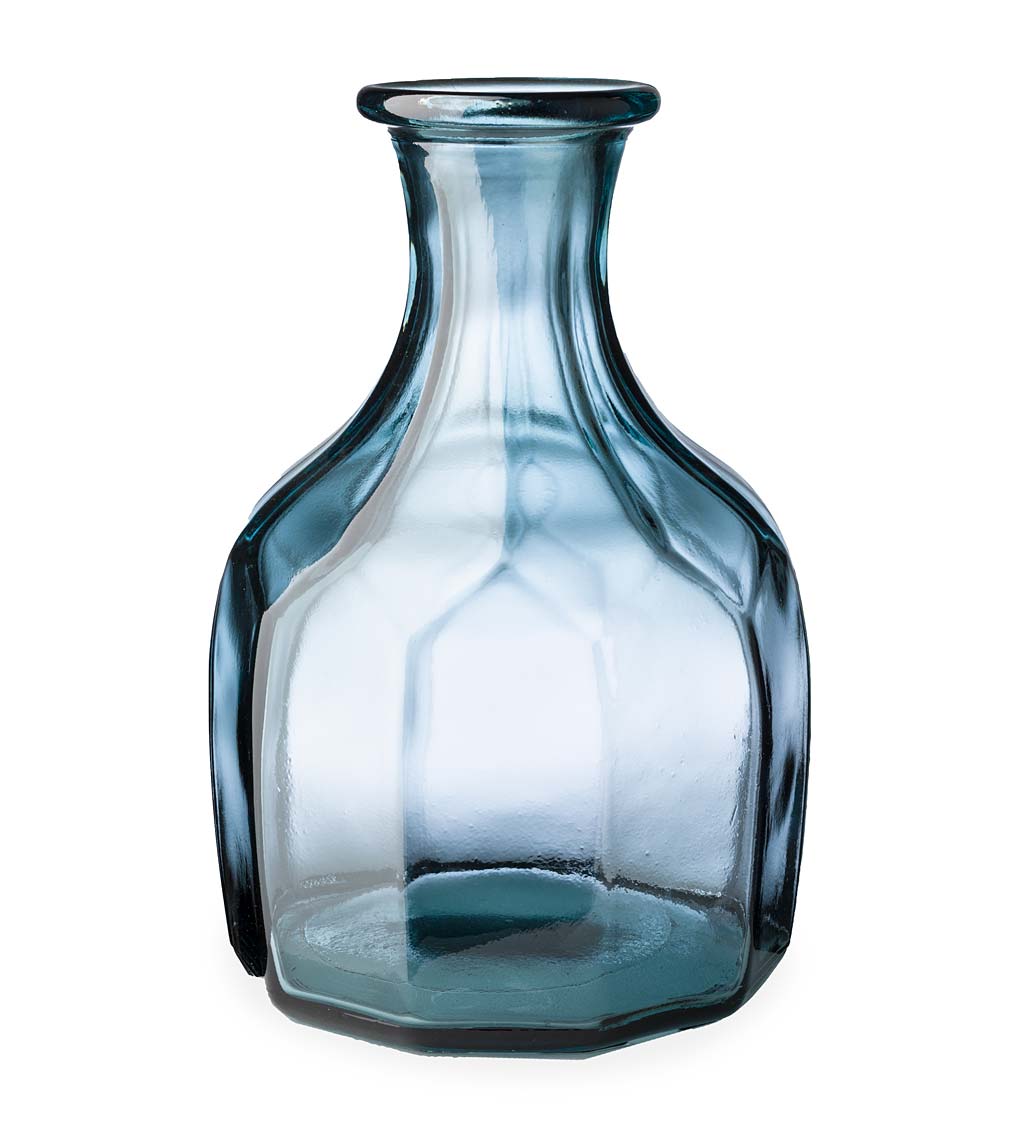 Zeta Geometric Recycled Glass Vase swatch image