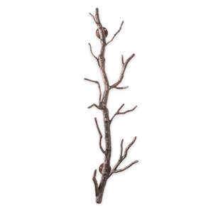 Recycled Metal Branch Wall Rack, 3'