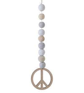 Beaded Peace Hanging Ornament