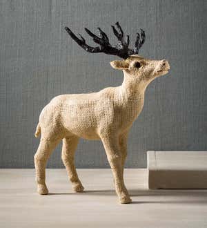Jute Deer Sculpture, Short