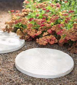 Zen Inspired Sand Garden Stepping Stones - Circle