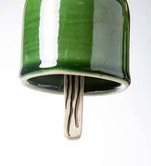 Artisan-made Petite Ceramic Bell Chimes, Set of 2