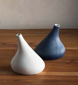 Handcrafted Japandi-Style Porcelain Clay Organic-Shaped Vases