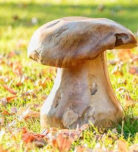 Reclaimed Teak Mushroom Stool, Small