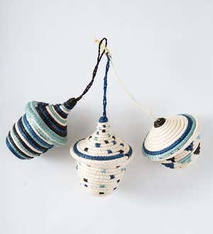 Mini Bayou Nya Basket Ornament, Set of 3
