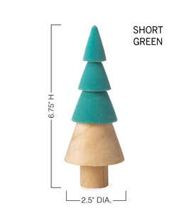 Velvet Dipped Wood Tree Collection