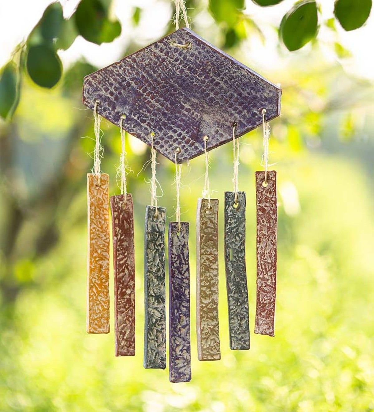 Handcrafted Multi-Colored Clay Chimes