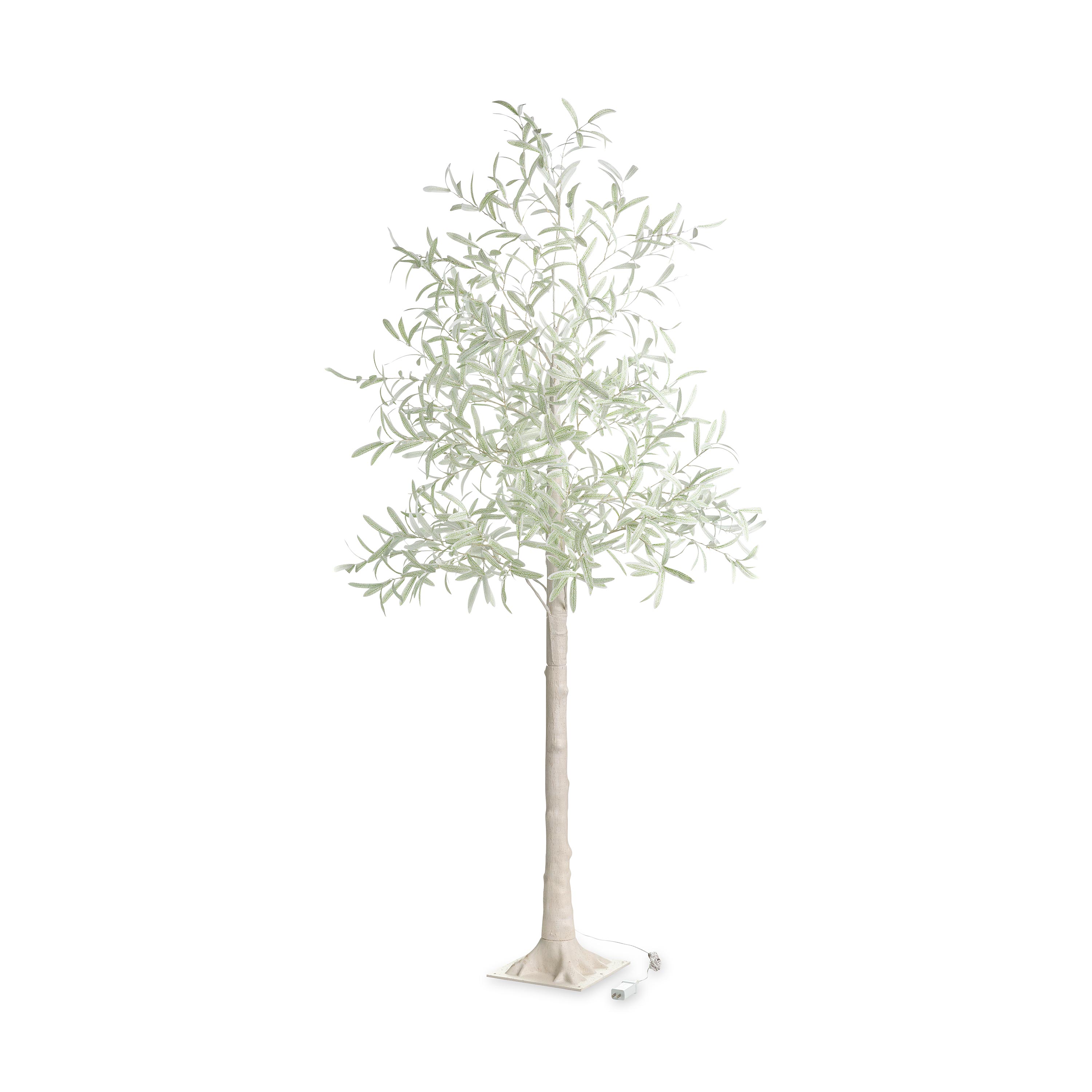 Indoor/ Outdoor Faux Lighted Olive Tree, 7' swatch image