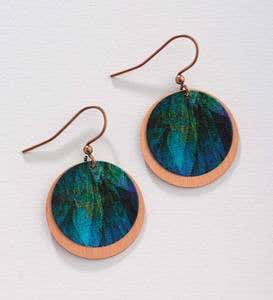 Artisan-Made Round Copper Earrings