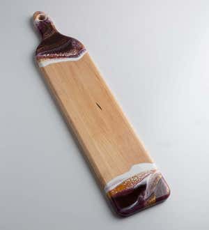Eco-Resin Accented Baguette Board Charcuterie Tray