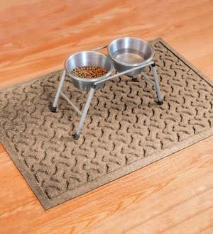 Dog Bone Pet Feeder Mat